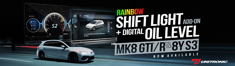 Rainbow Shift Light and Digital Oil Level Add-On - Now Available for MK8 GTI/R and 8Y S3